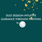 Duo session intuitive guidance through painting